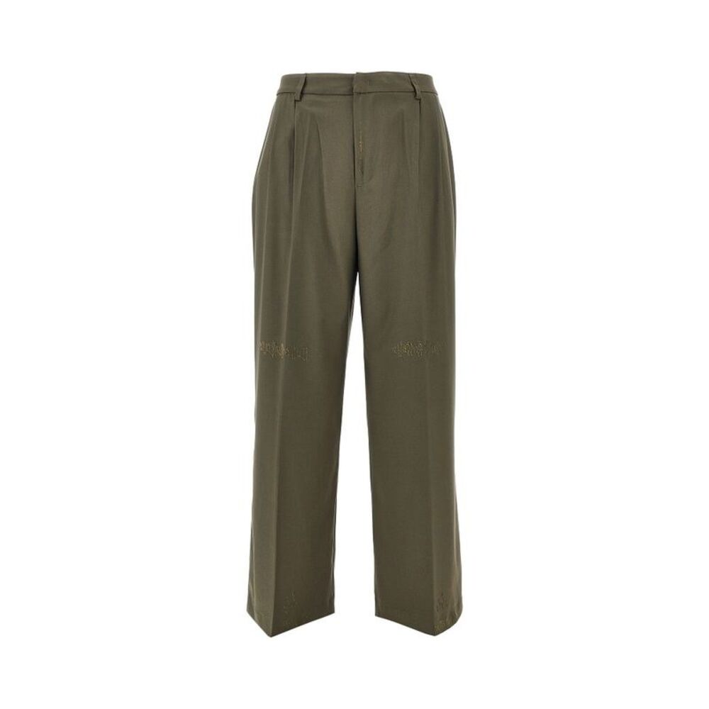 Thestroy Men Distressed Twill Pants With Darts
